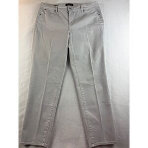Talbots Flawless Five Pocket Slim Ankle Pants Women's Size 14 Gray‎ Denim